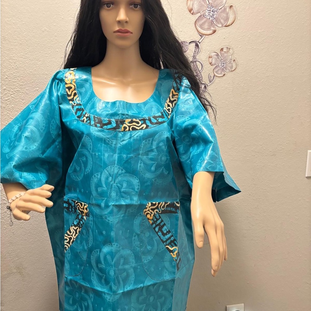 Elegant Blue Women's Dress